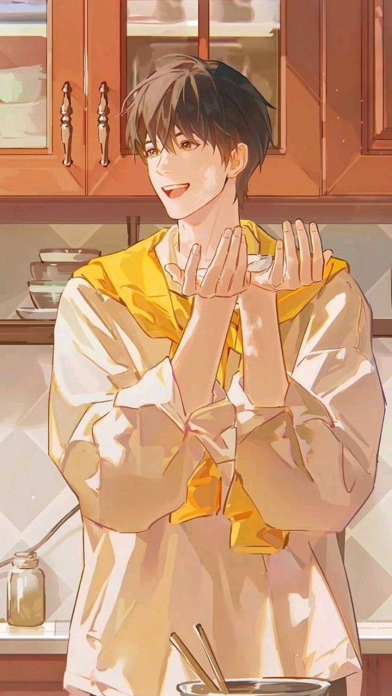 anime boy tóc đen lạnh lùng