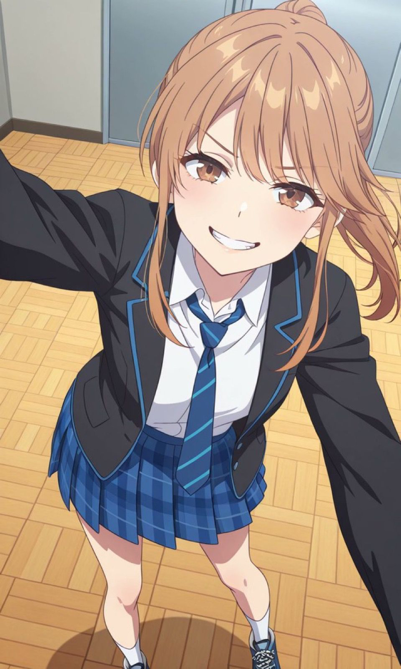 anime girl tóc trắng nổi bật