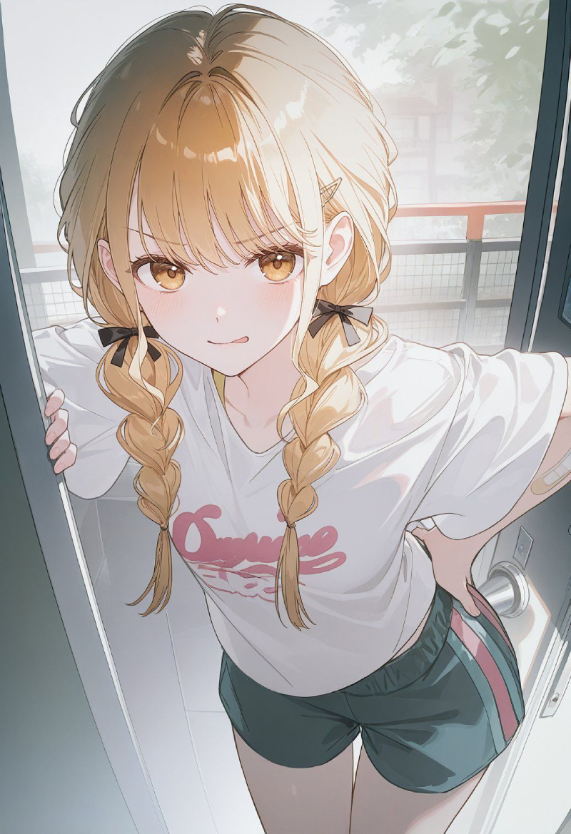 anime girl với biểu cảm dễ thương