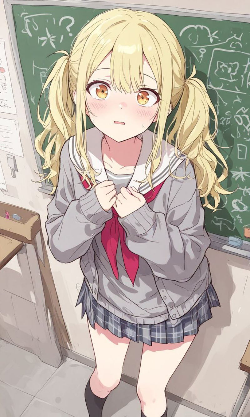 cô gái anime với đôi mắt đẹp