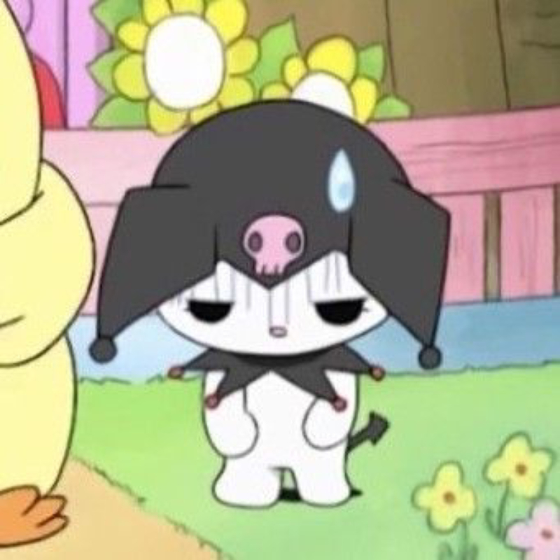 hình Kuromi màu hồng đáng yêu