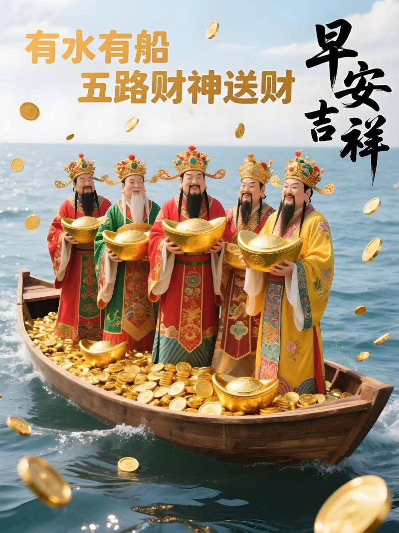 hình Thần Tài chúc mừng tài lộc