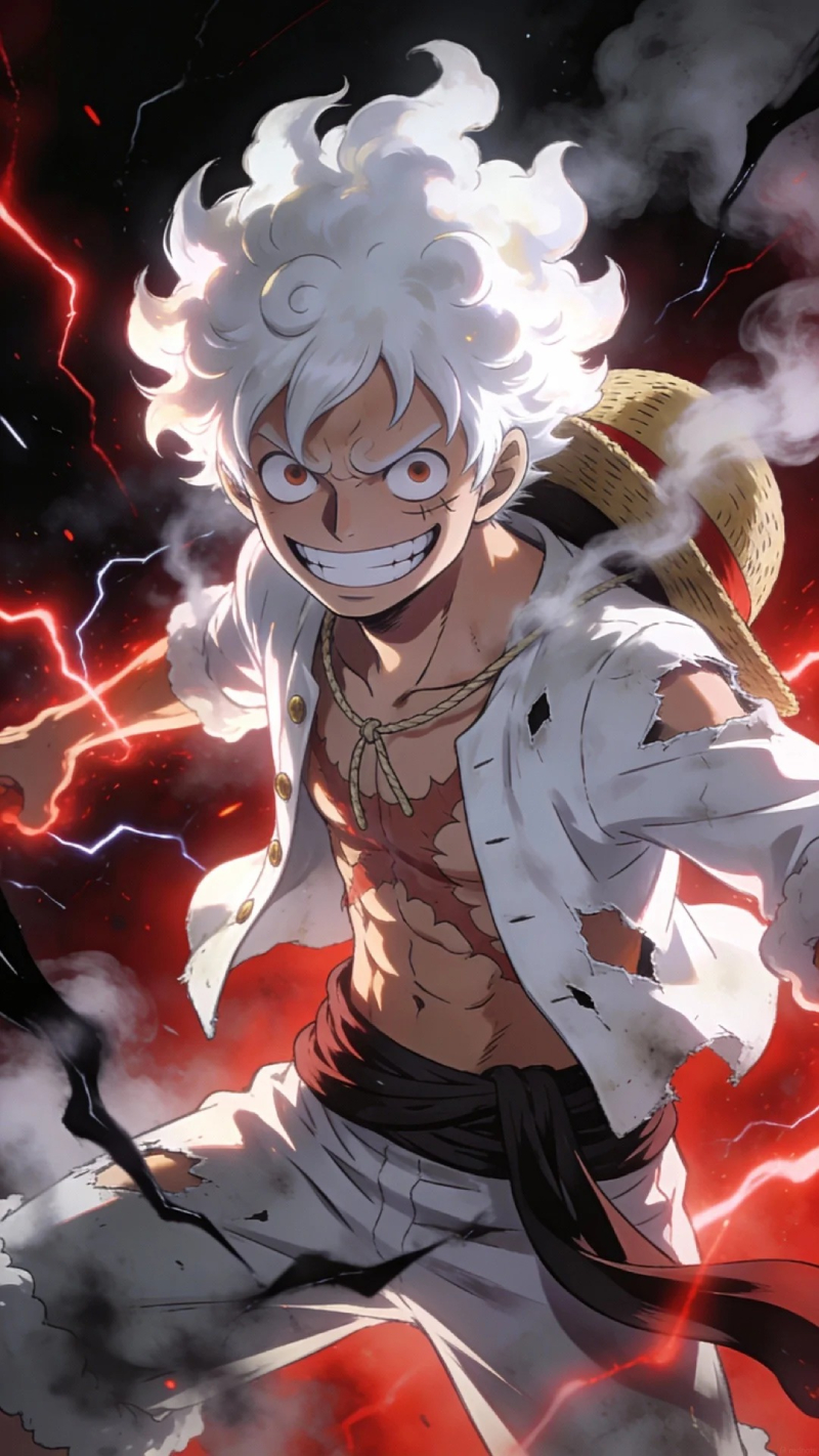 hình ảnh Luffy Gear 5 cực đẹp
