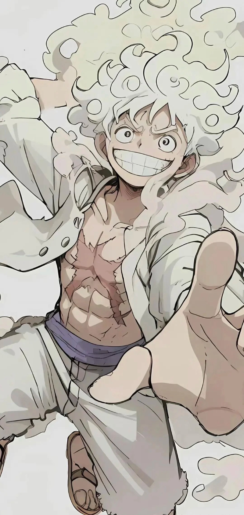 hình ảnh Luffy Gear 5 sắc nét