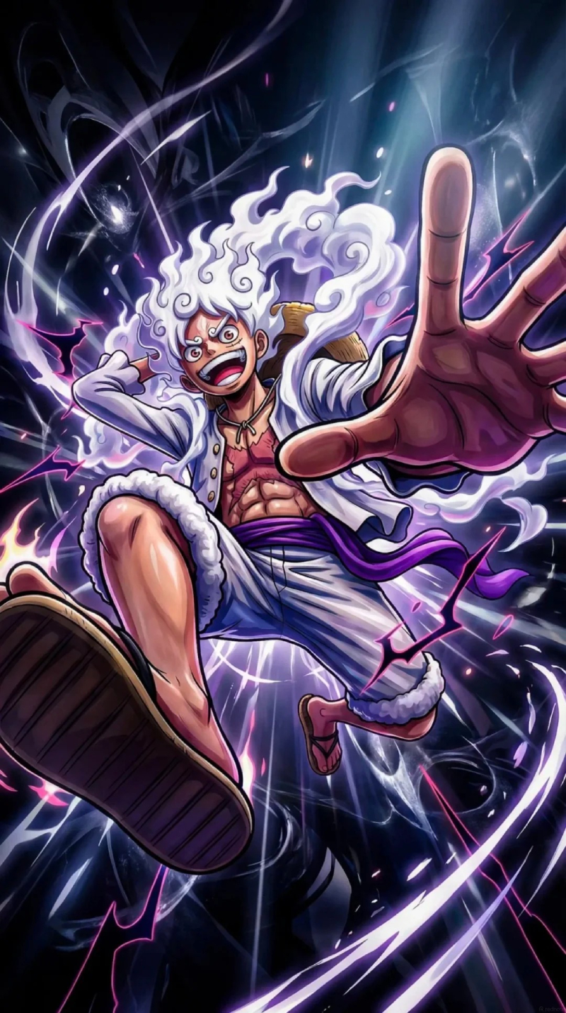 hình ảnh Luffy Gear 5 trong One Piece