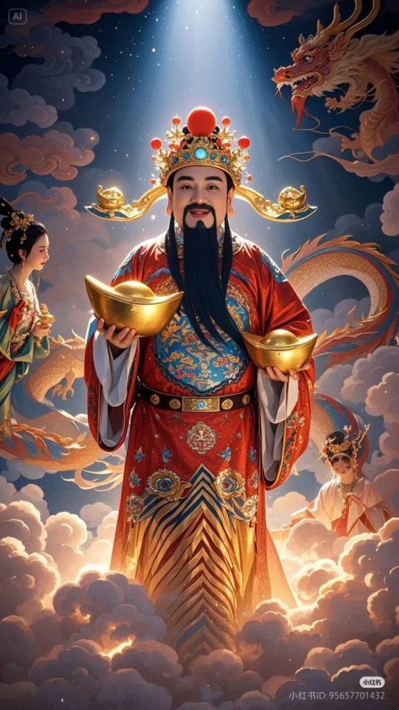 hình ảnh Thần Tài vàng rực rỡ