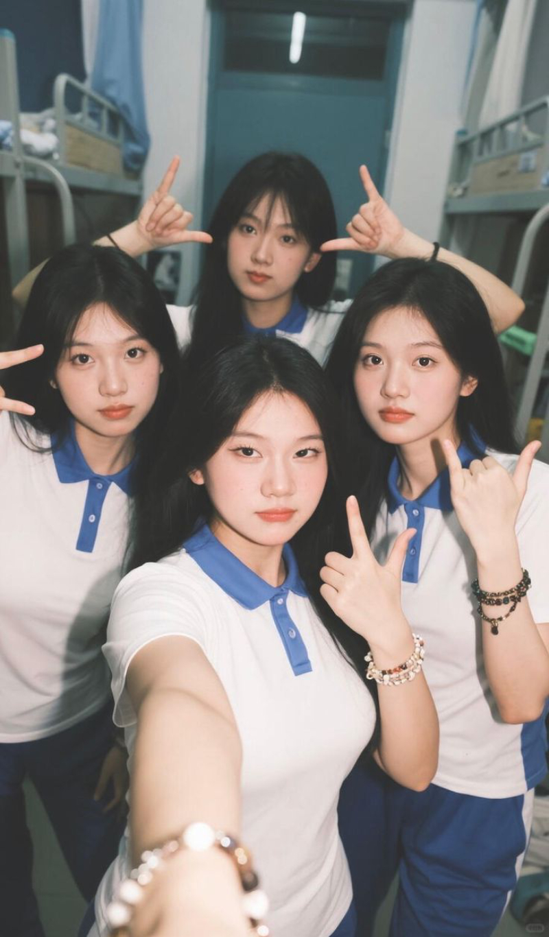 hình ảnh hội bạn thân 4 người