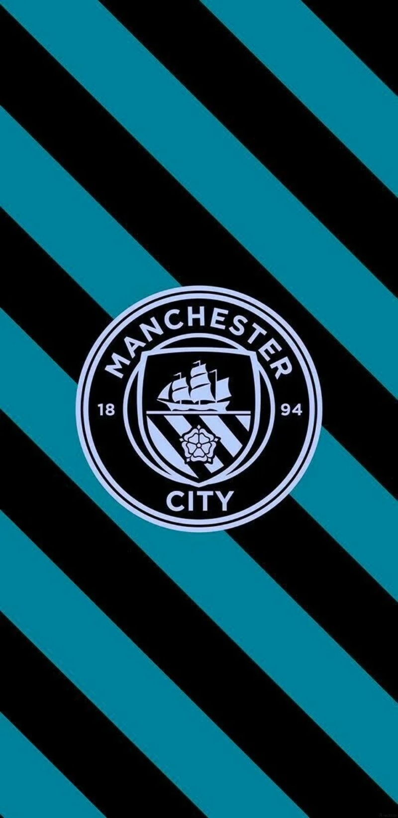 hình nền Man City với logo câu lạc bộ
