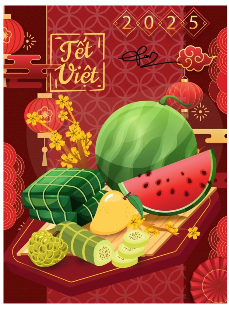 hình nền Tết đơn giản và tinh tế