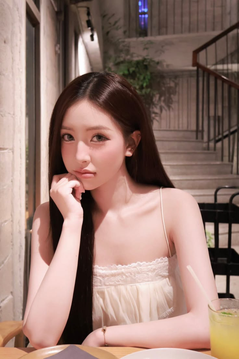 hình nền cô gái dễ thương và trong trẻo