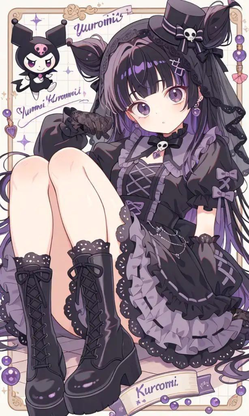 kuromi cute làm hình nền