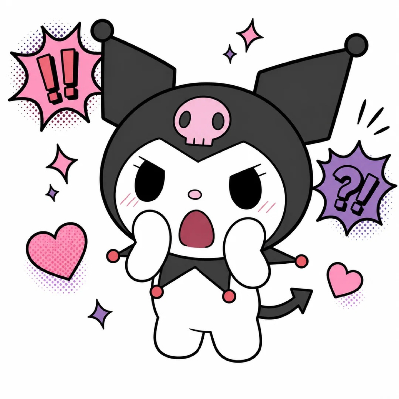 kuromi cute màu tím xinh xắn