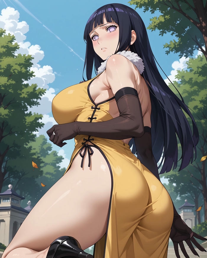 Hình ảnh Hinata anime mang vẻ đẹp nữ tính