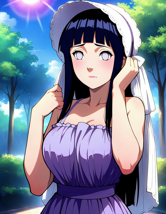 Hình ảnh Hinata gợi cảm đầy nét duyên dáng